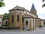 Melay (Saône-et-Loire, Fr), l'église avec son chevet